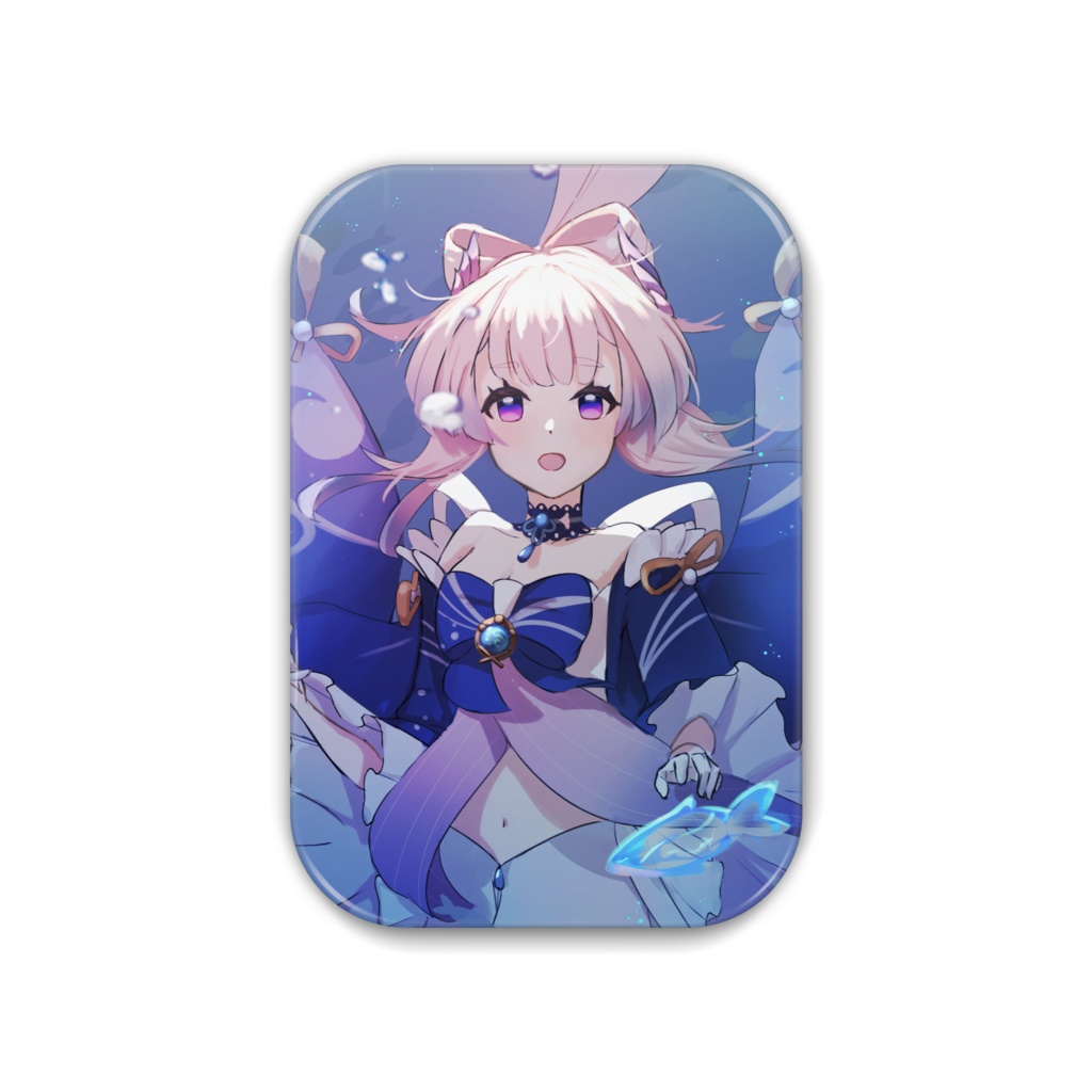 珊瑚宮心海 缶バッジ(44mm/角丸51x76mm)