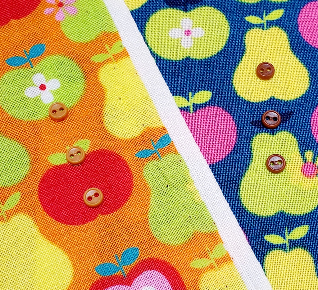 レトロフルーツ柄シャツ