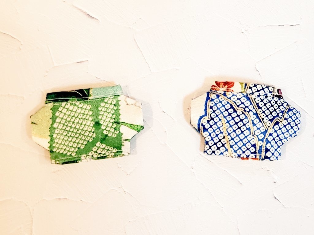 着物地のシャツジャケット