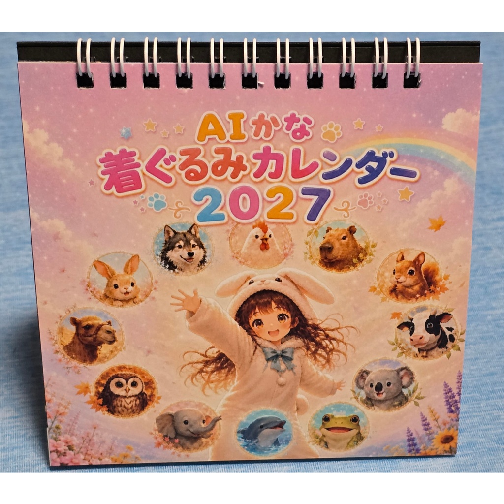 AIかな　着ぐるみカレンダー2027