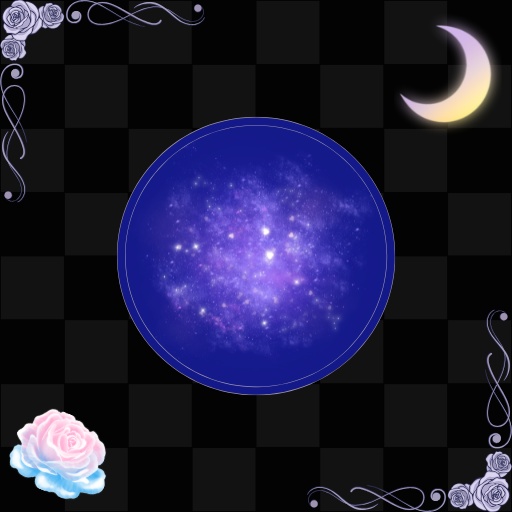 【アイコン用】黒基調の推し風デザインアイコン