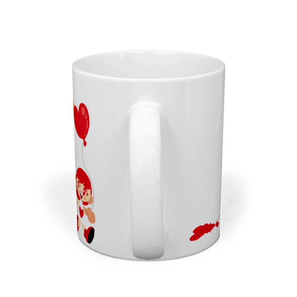 ハートの風船マグカップ