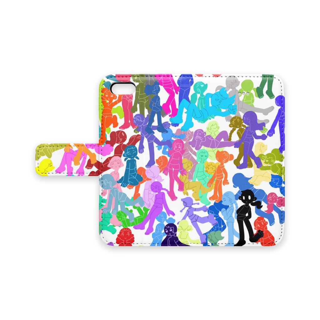 カラフルガールちゃんアイフォンケース