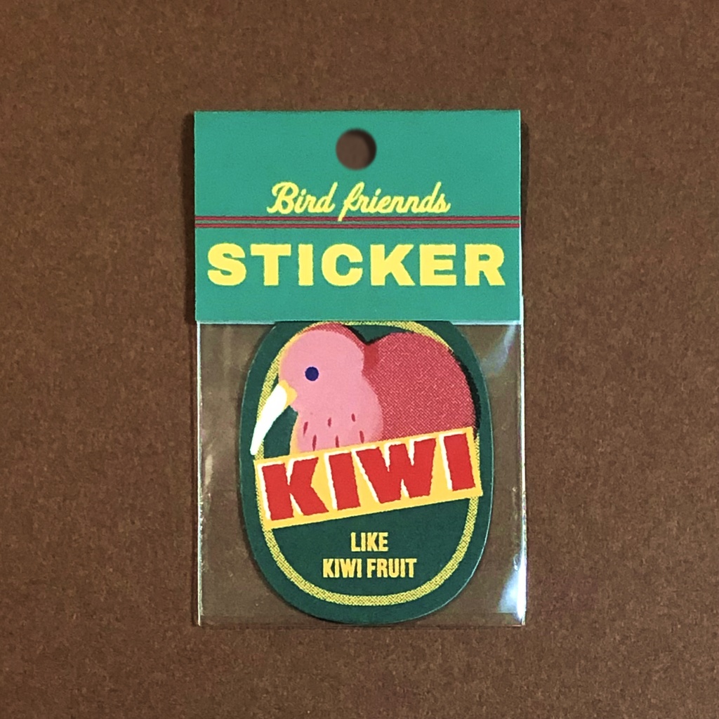 キーウィーステッカー【鳥さんステッカーシリーズ】