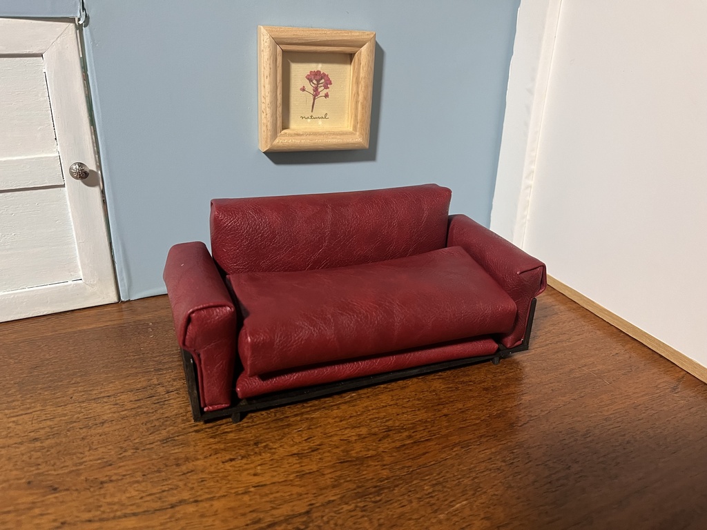 ふたりがけレザーソファ