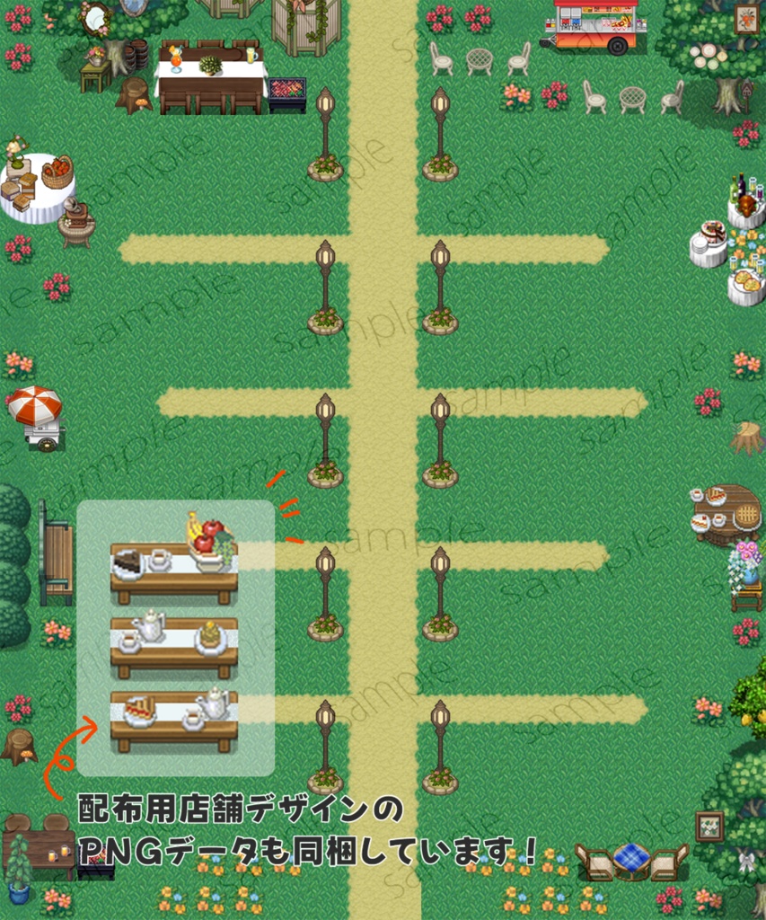 【ピクリエ】ガーデンパーティー風マップ【30sp】
