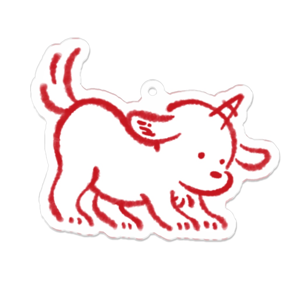 イヌコーンの3色キーホルダー