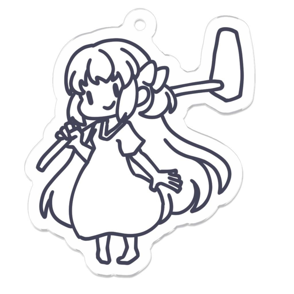 [もきゅつき]灯花ちゃんキーホルダー