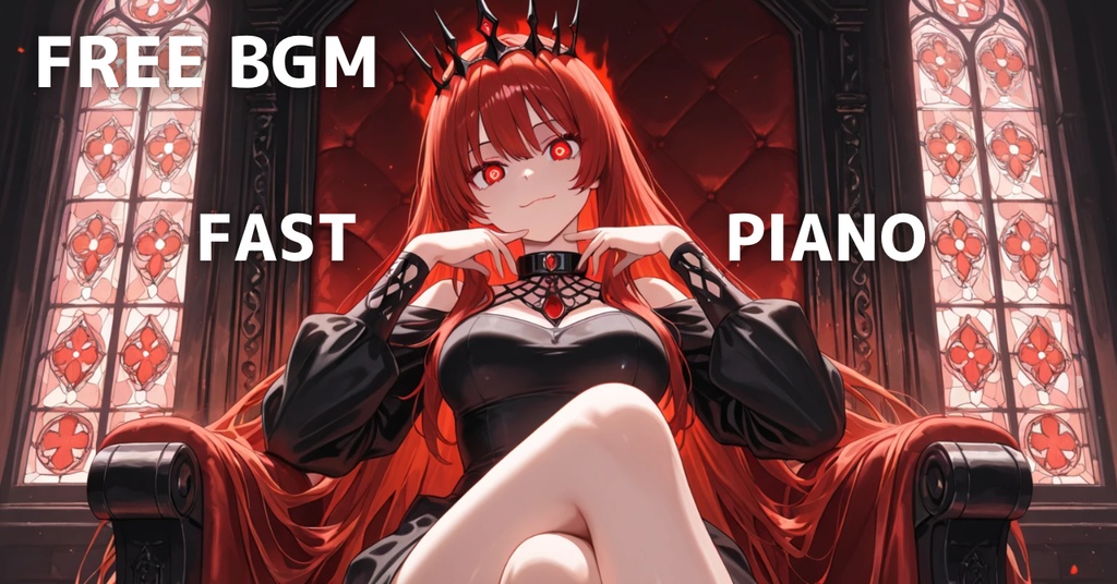 【フリーBGM】Scarlet Queen | 疾走感ピアノ🎹激ドラム / Intense × Battle Music | Fast & Epic Royalty Free Piano BGM
