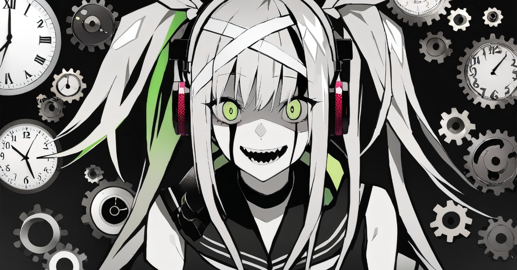 【フリーBGM】Glitch Clock Paradox - 歪時ノ黒涙 | Glitchcore / Speedcore / Hyper Electro / Vocaloid Style