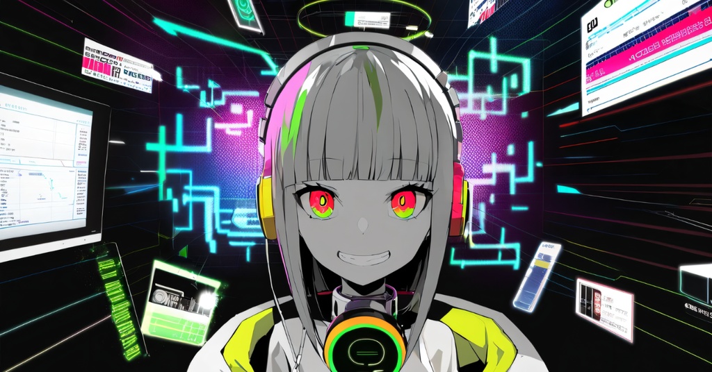 【フリーBGM】Night Fiction Call - 電脳ノ少女 | Cyberpunk / Breakcore / Hyper Electro | No Copyright Music