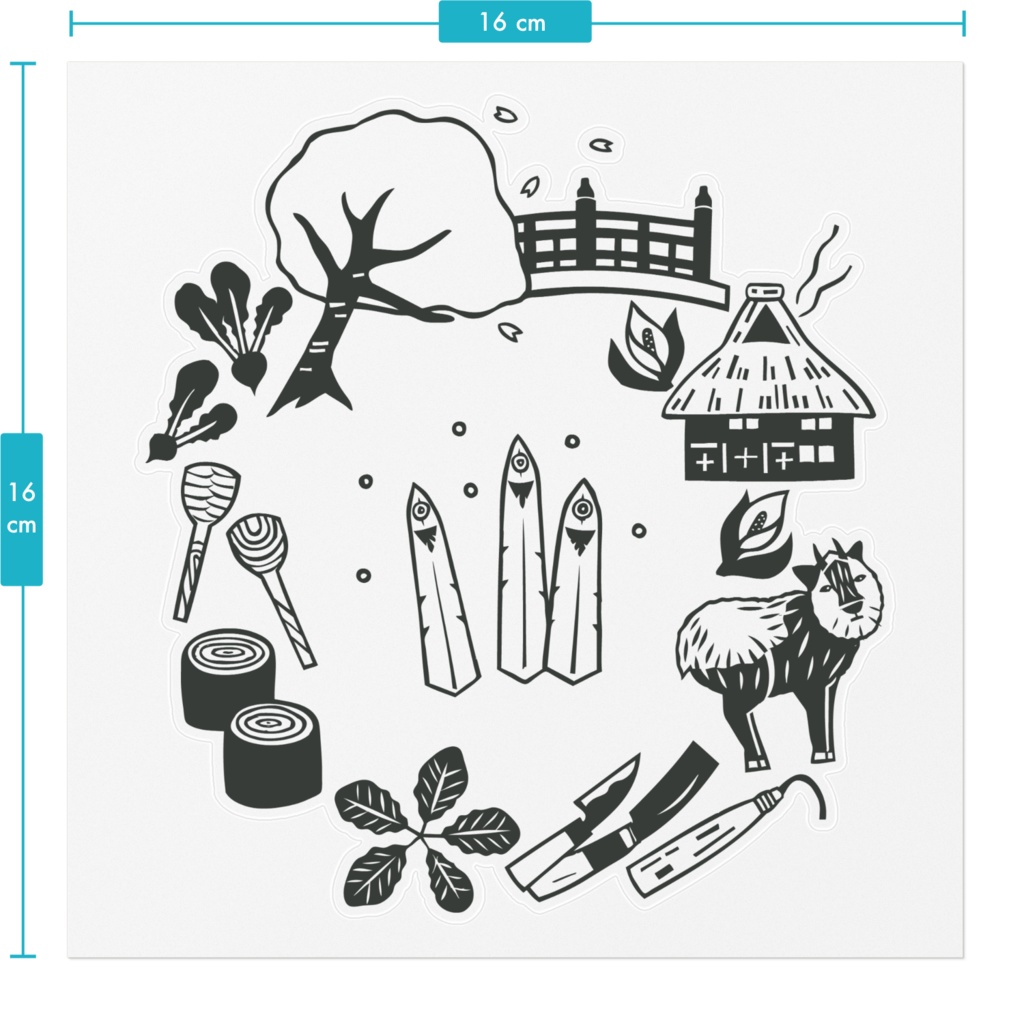 飛驒の雪入道 / ステッカー