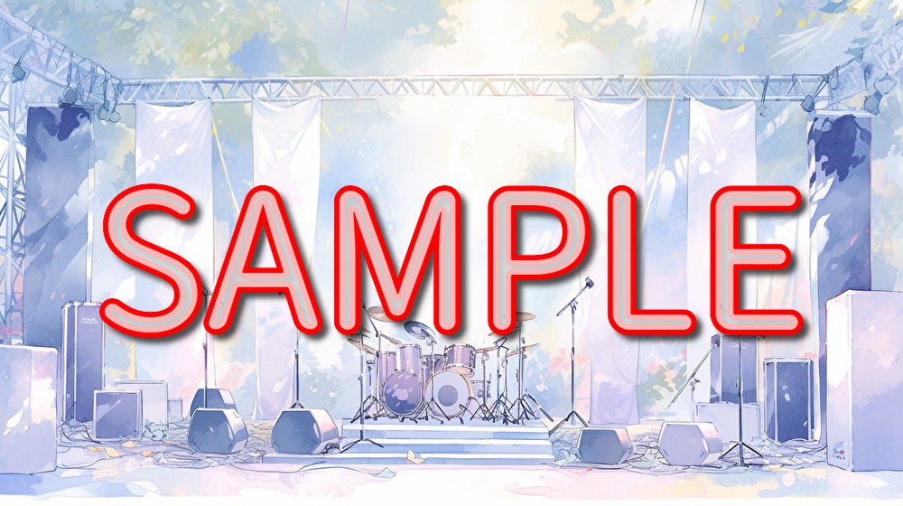 【フリー素材】ライブステージイラスト素材集【全121枚】【AI生成】