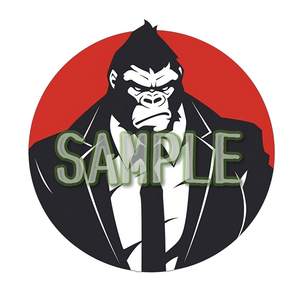 【支援者用】ゴリラアイコン【全8枚】【AI生成】