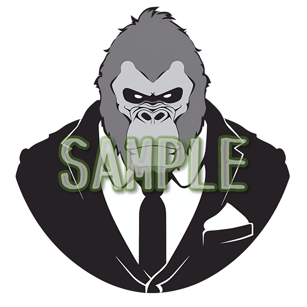 【支援者用】ゴリラアイコン【全8枚】【AI生成】