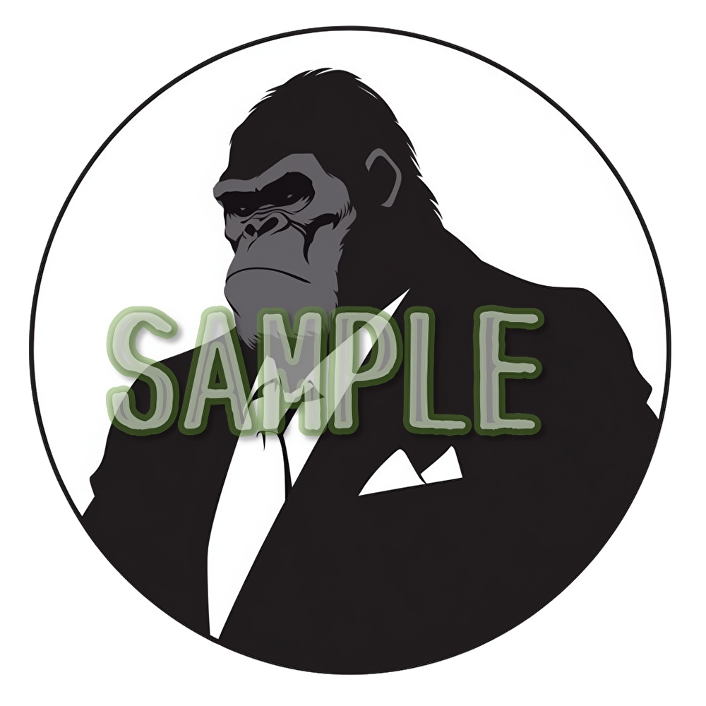 【支援者用】ゴリラアイコン【全8枚】【AI生成】