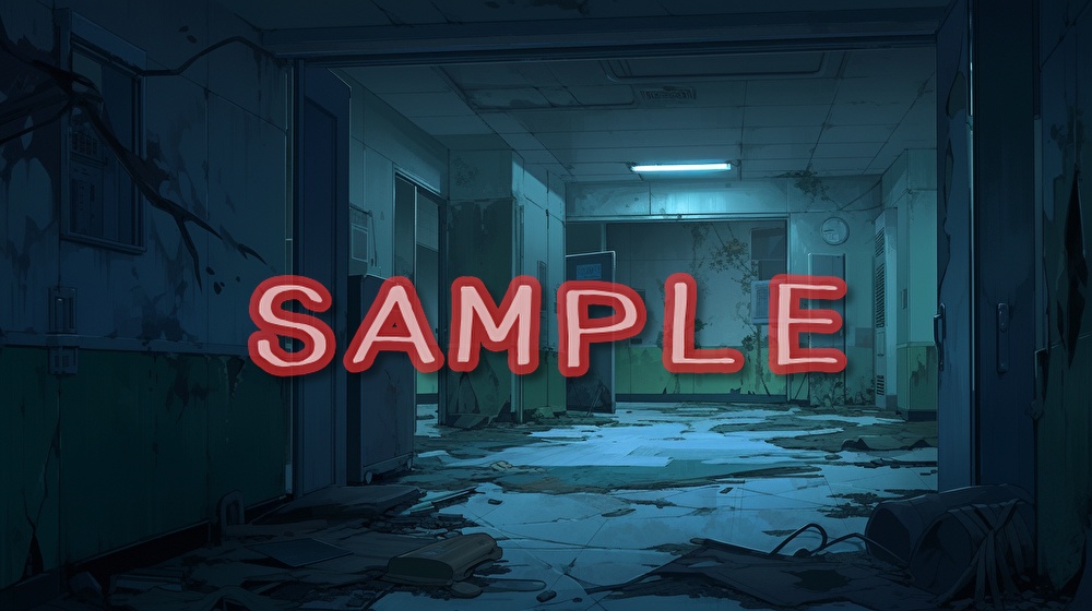 【フリー素材】廃病院イラスト素材集【全107枚】【AI生成】