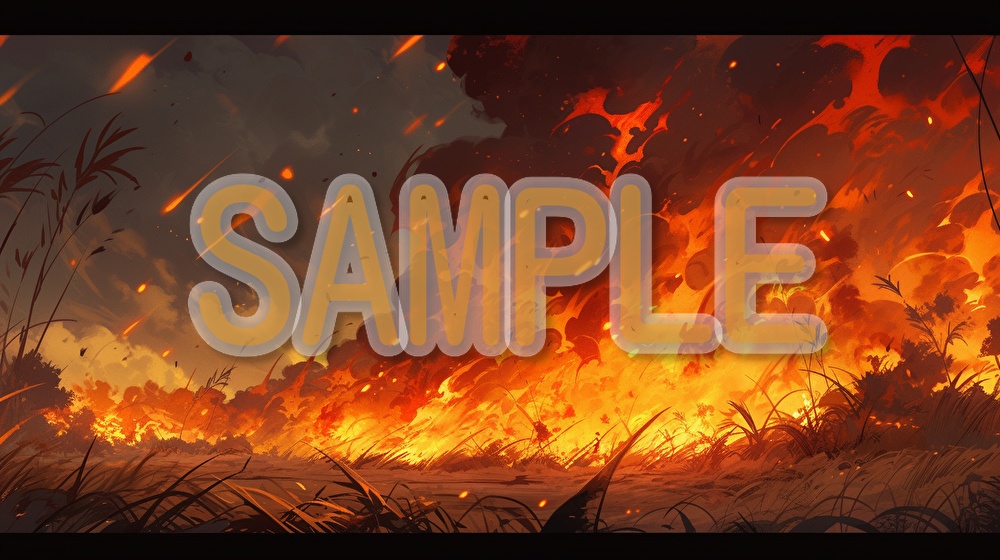 【著作権フリー】炎の演出イラスト素材集【全76枚】【AI生成】