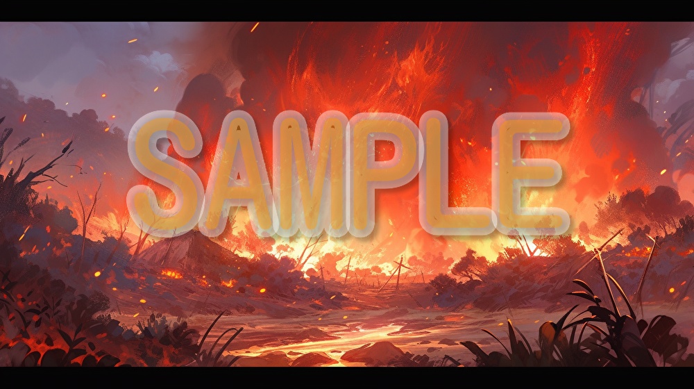 【著作権フリー】炎の演出イラスト素材集【全76枚】【AI生成】