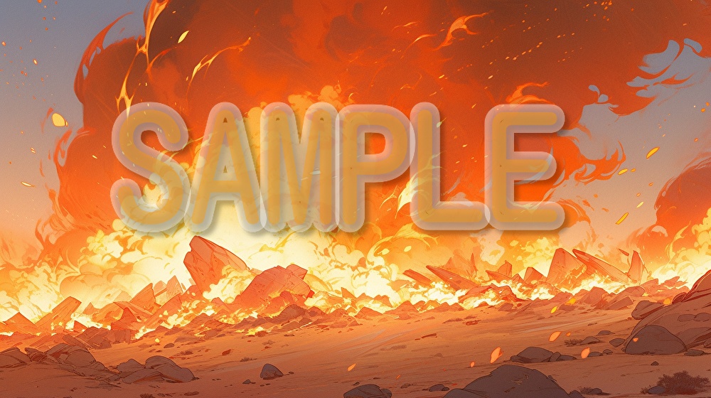 【著作権フリー】炎の演出イラスト素材集【全76枚】【AI生成】