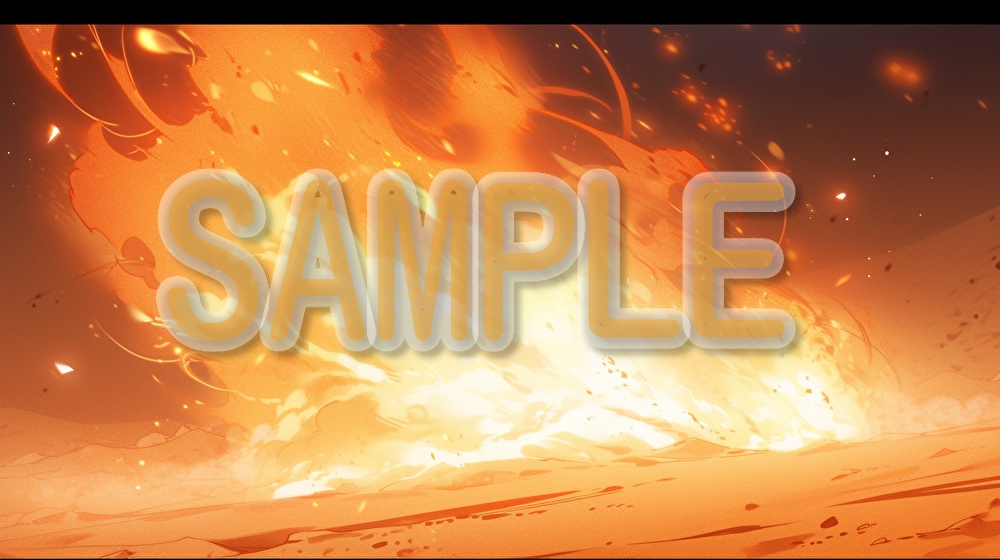 【著作権フリー】炎の演出イラスト素材集【全76枚】【AI生成】