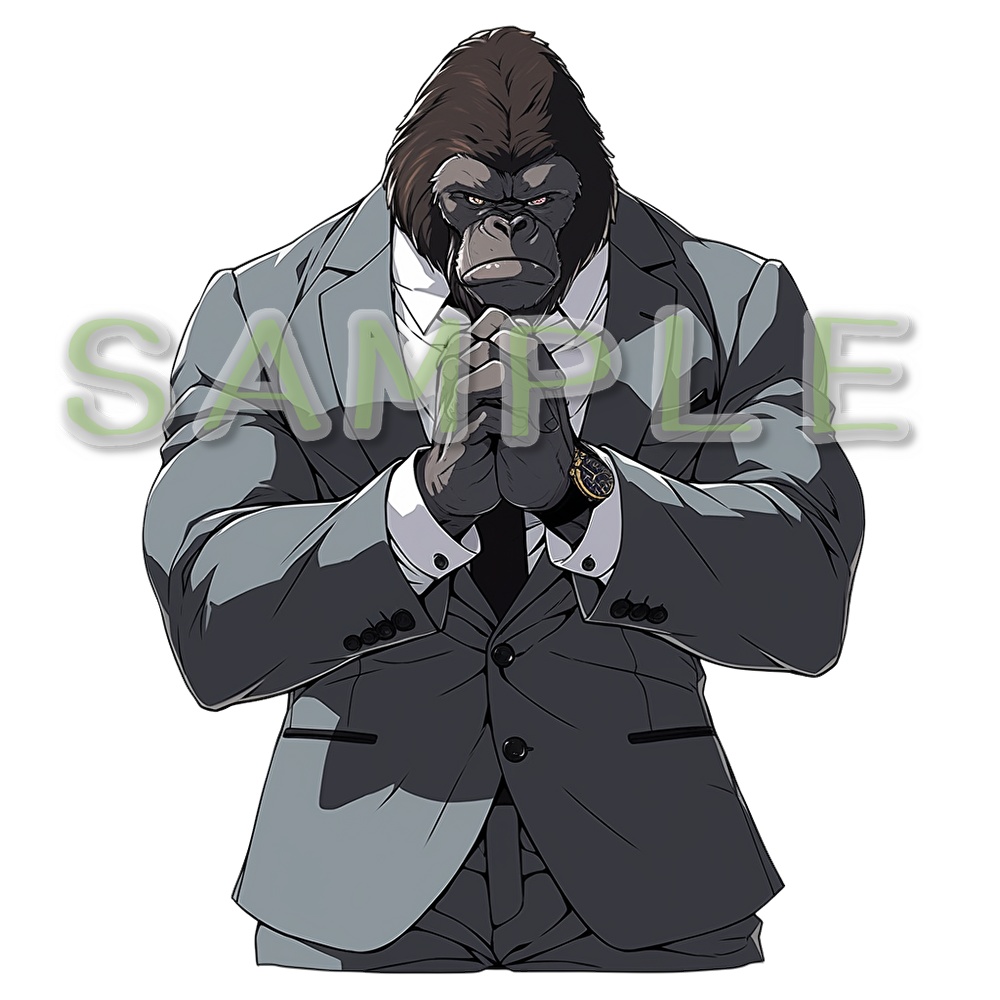 【支援者用】ゴリラアイコン2【AI生成】