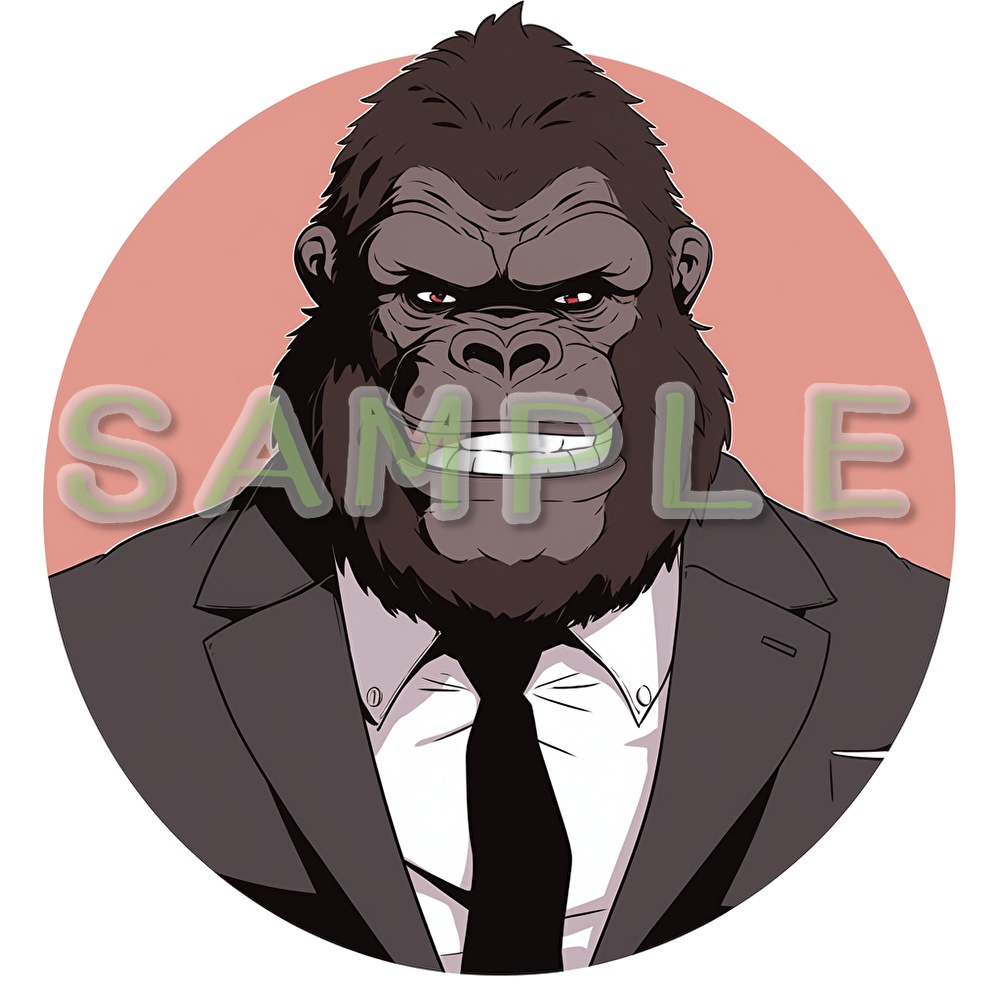 【支援者用】ゴリラアイコン2【AI生成】