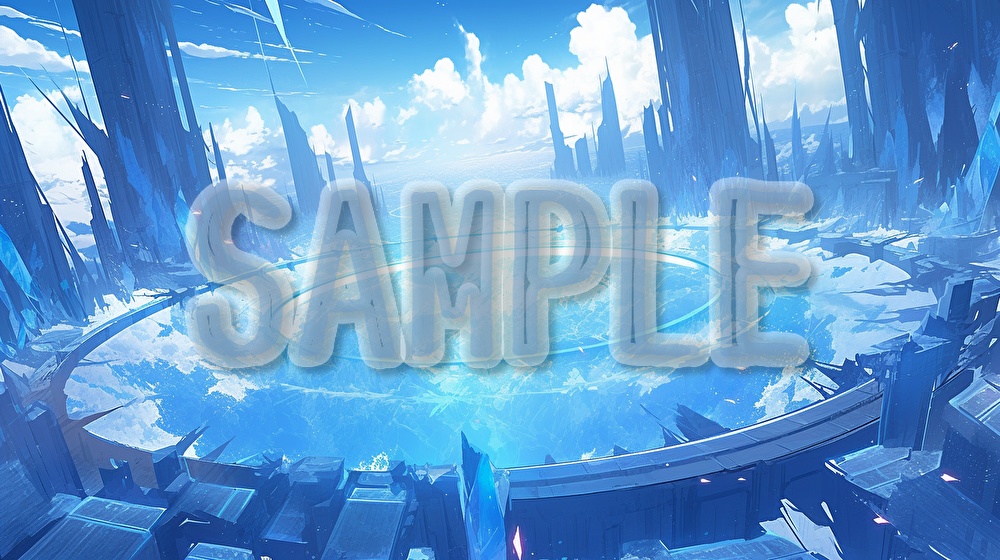 【著作権フリー】氷の演出イラスト素材集【全72枚】【AI生成】