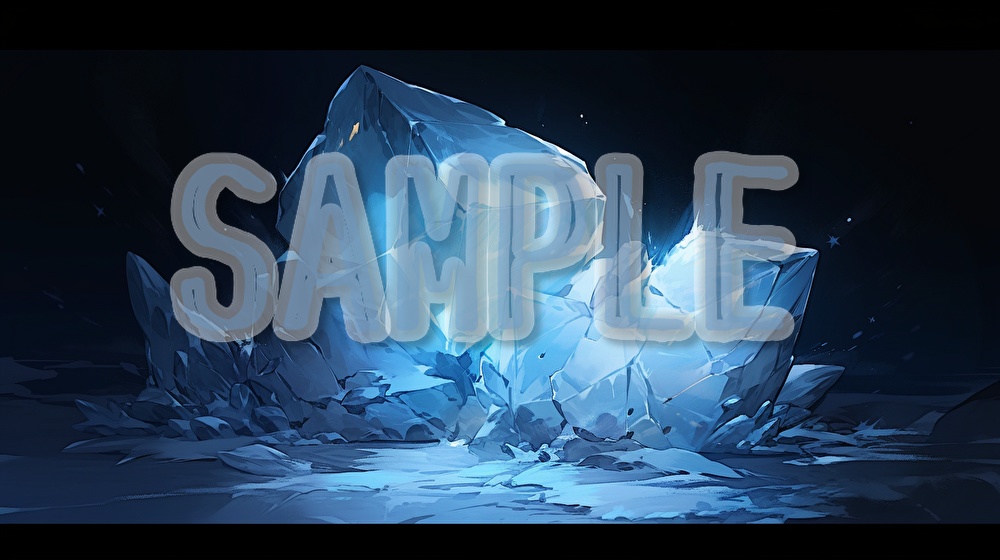 【著作権フリー】氷の演出イラスト素材集【全72枚】【AI生成】
