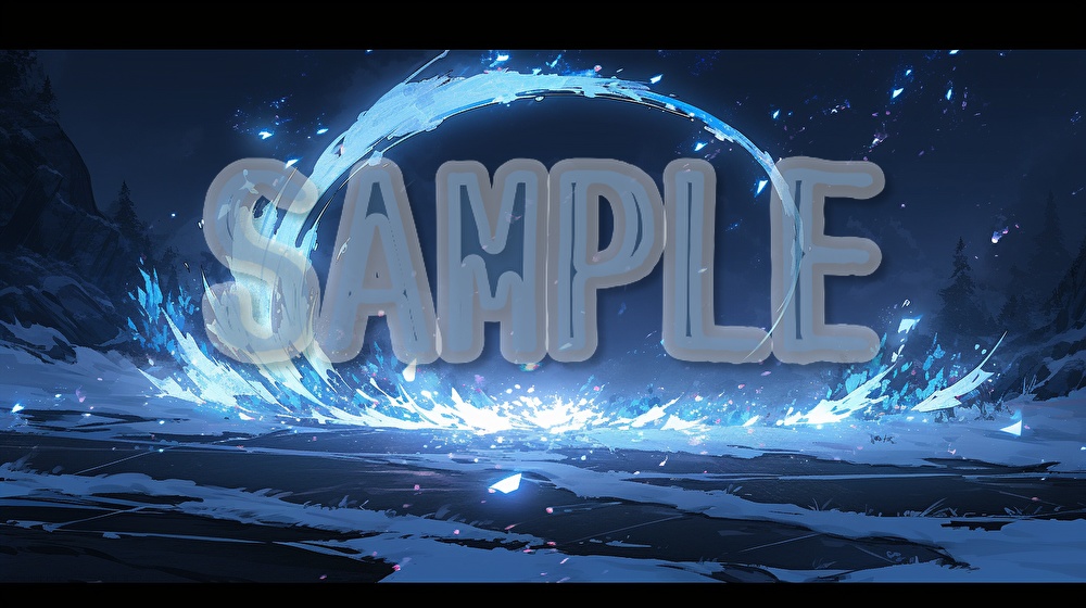 【著作権フリー】氷の演出イラスト素材集【全72枚】【AI生成】