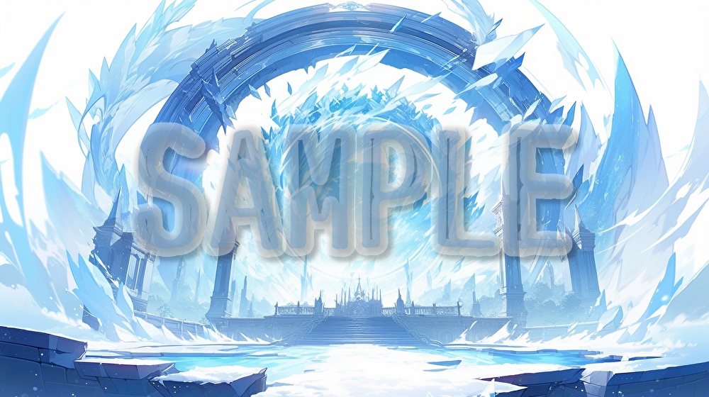 【著作権フリー】氷の演出イラスト素材集【全72枚】【AI生成】