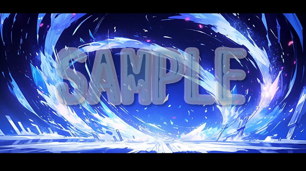 【著作権フリー】氷の演出イラスト素材集【全72枚】【AI生成】