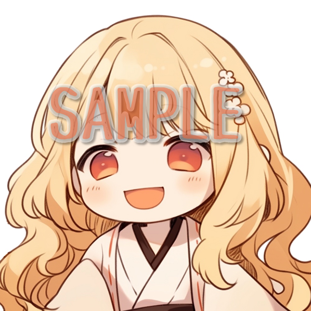 【支援者用】着物少女アイコン集【全18枚】【AI生成】