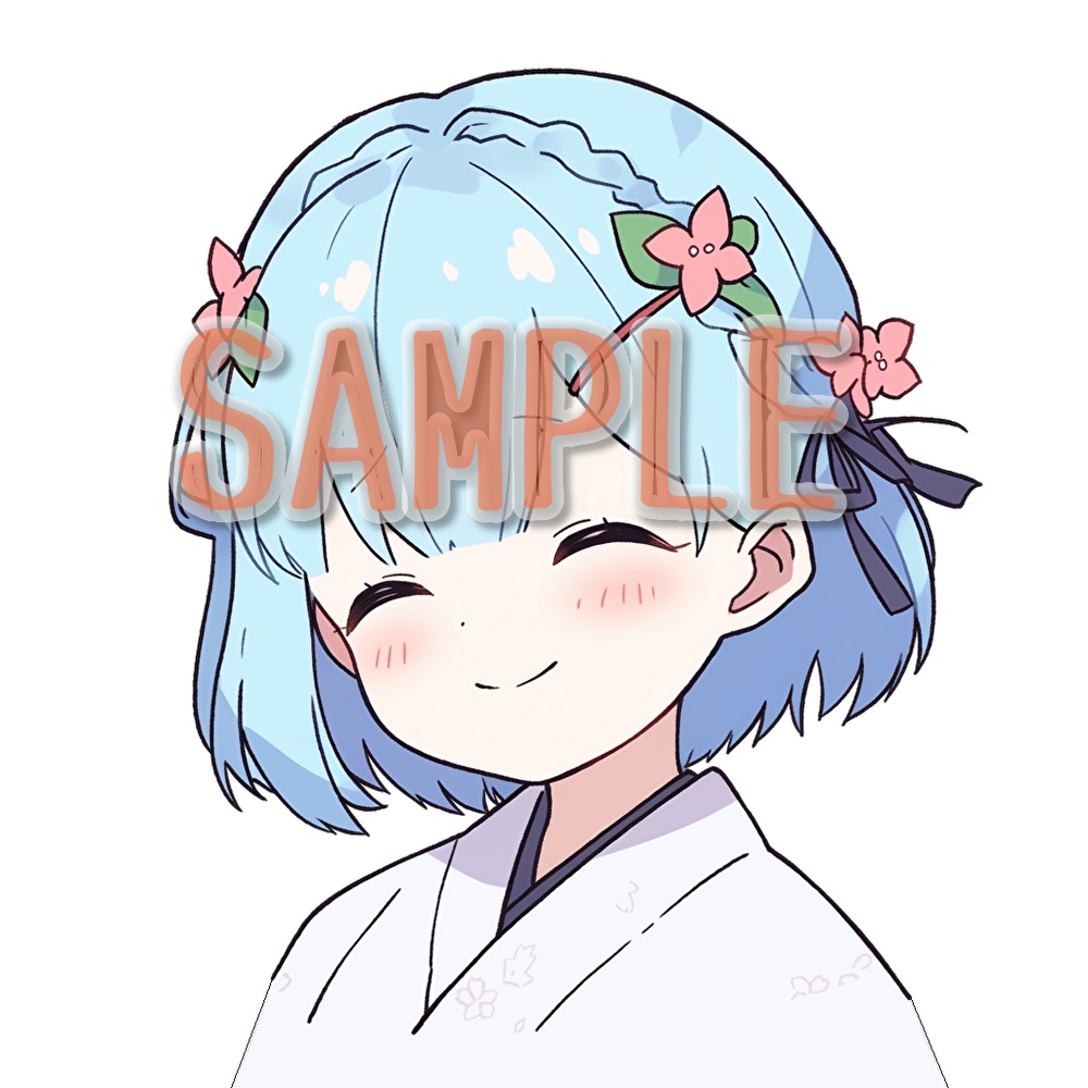 【支援者用】着物少女アイコン集【全18枚】【AI生成】