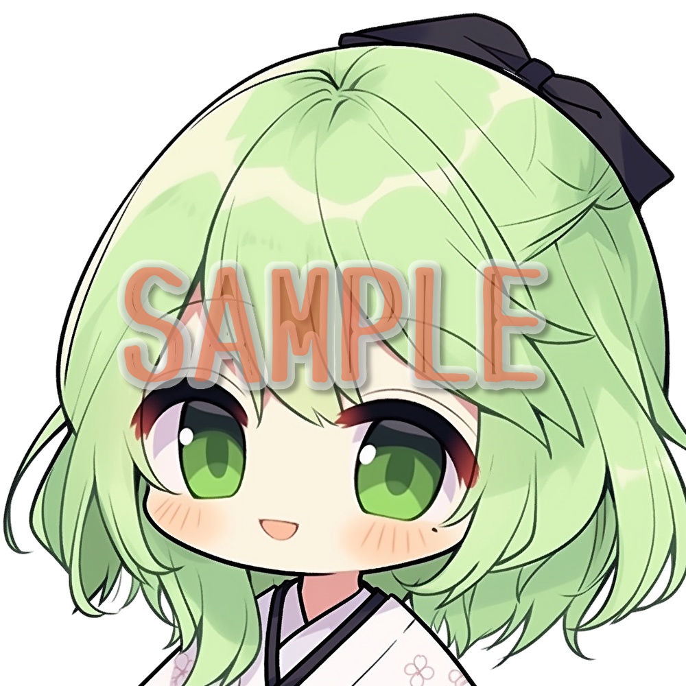 【支援者用】着物少女アイコン集【全18枚】【AI生成】