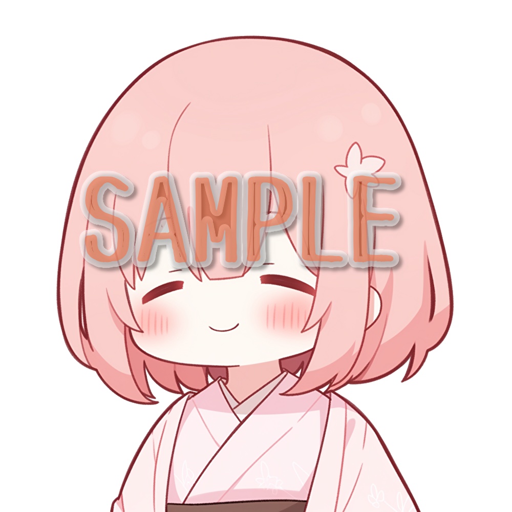 【支援者用】着物少女アイコン集【全18枚】【AI生成】