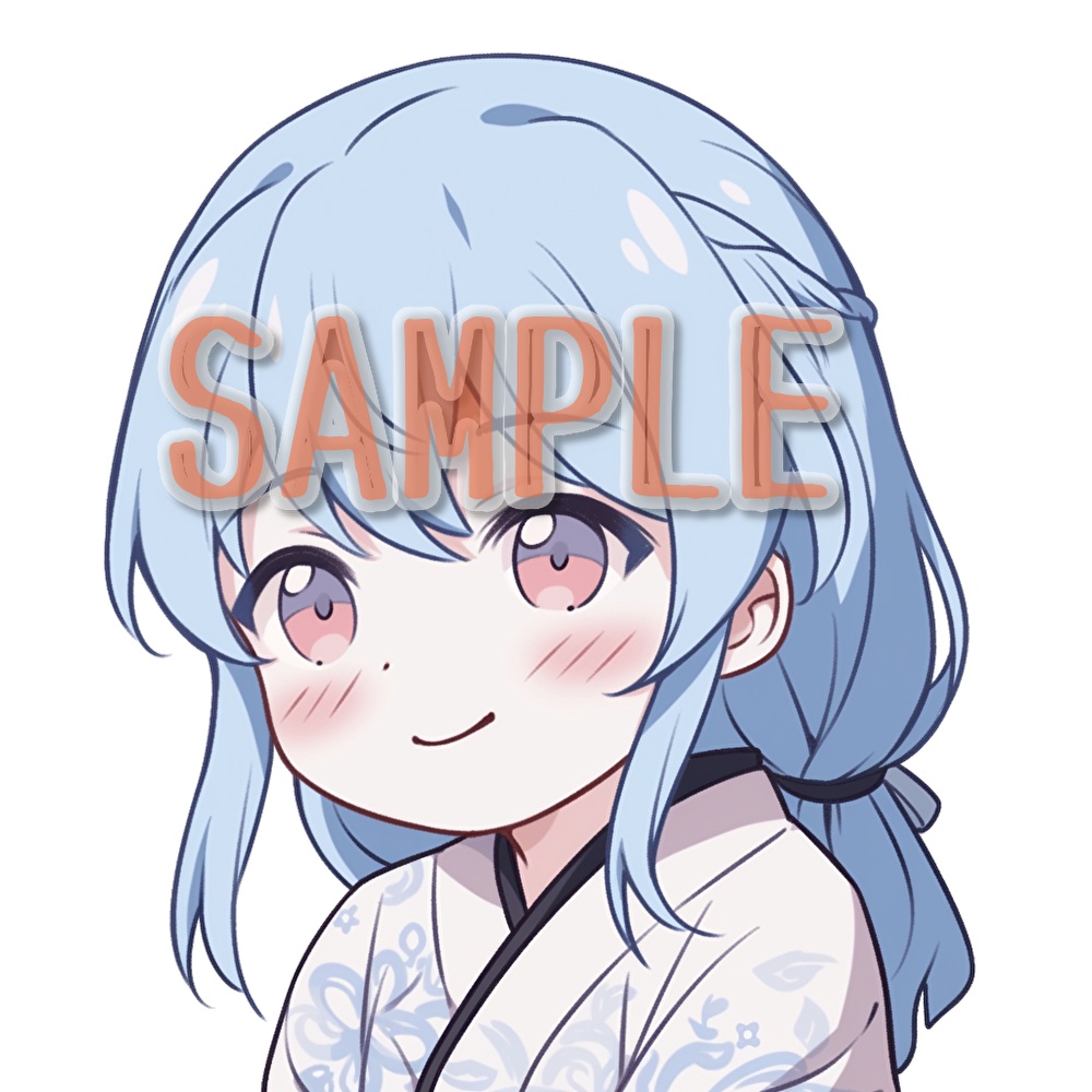 【支援者用】着物少女アイコン集【全18枚】【AI生成】