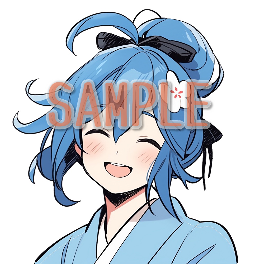 【支援者用】着物少女アイコン集【全18枚】【AI生成】