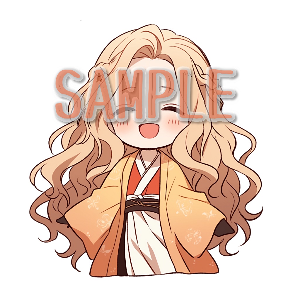 【支援者用】着物少女アイコン集【全18枚】【AI生成】