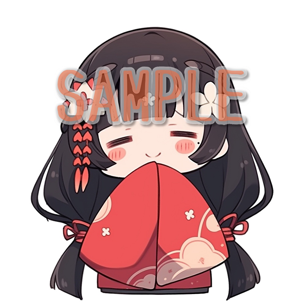 【支援者用】着物少女アイコン集【全18枚】【AI生成】