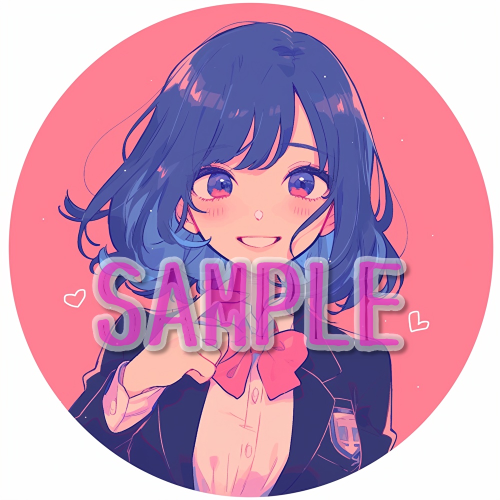 【支援者用】女子学生アイコン集【全20枚】【AI生成】