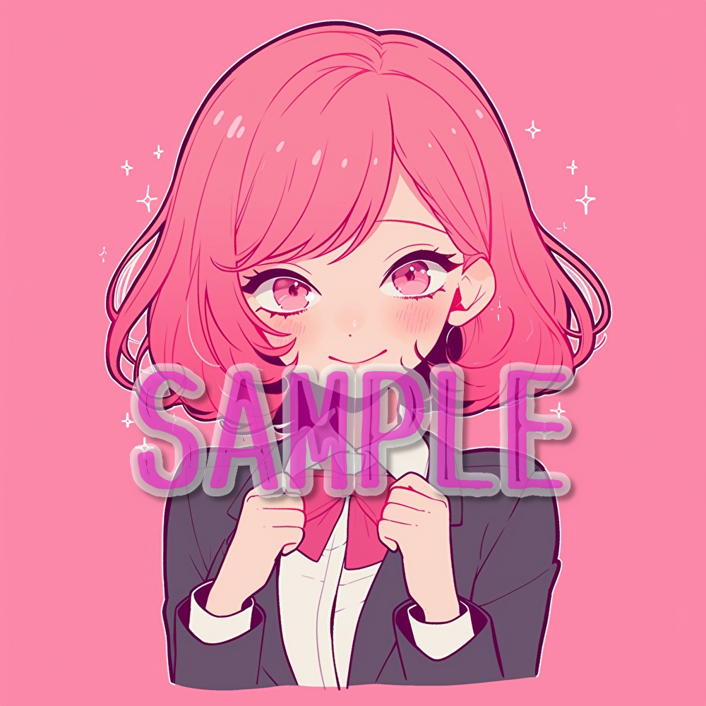 【支援者用】女子学生アイコン集【全20枚】【AI生成】