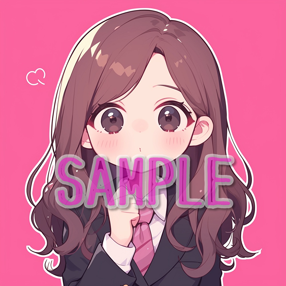 【支援者用】女子学生アイコン集【全20枚】【AI生成】