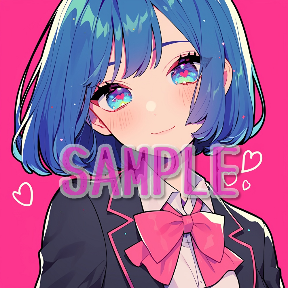 【支援者用】女子学生アイコン集【全20枚】【AI生成】