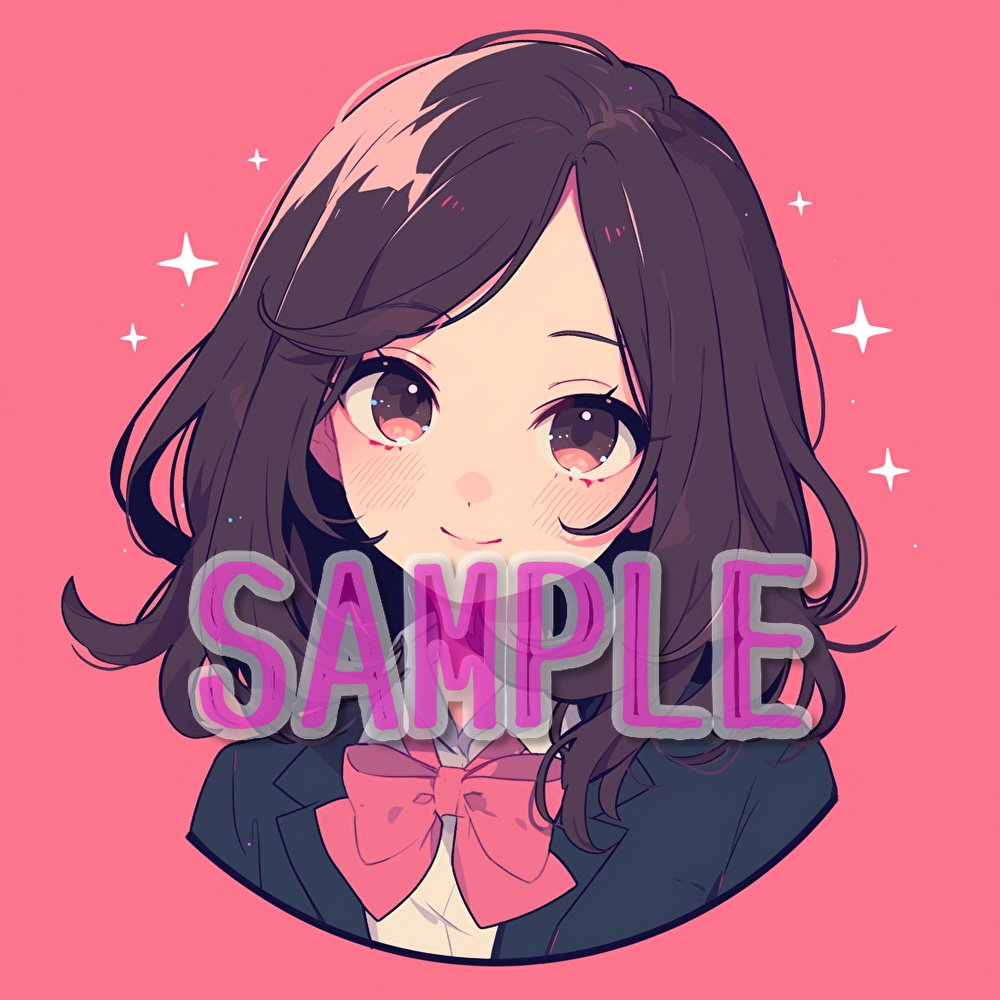 【支援者用】女子学生アイコン集【全20枚】【AI生成】