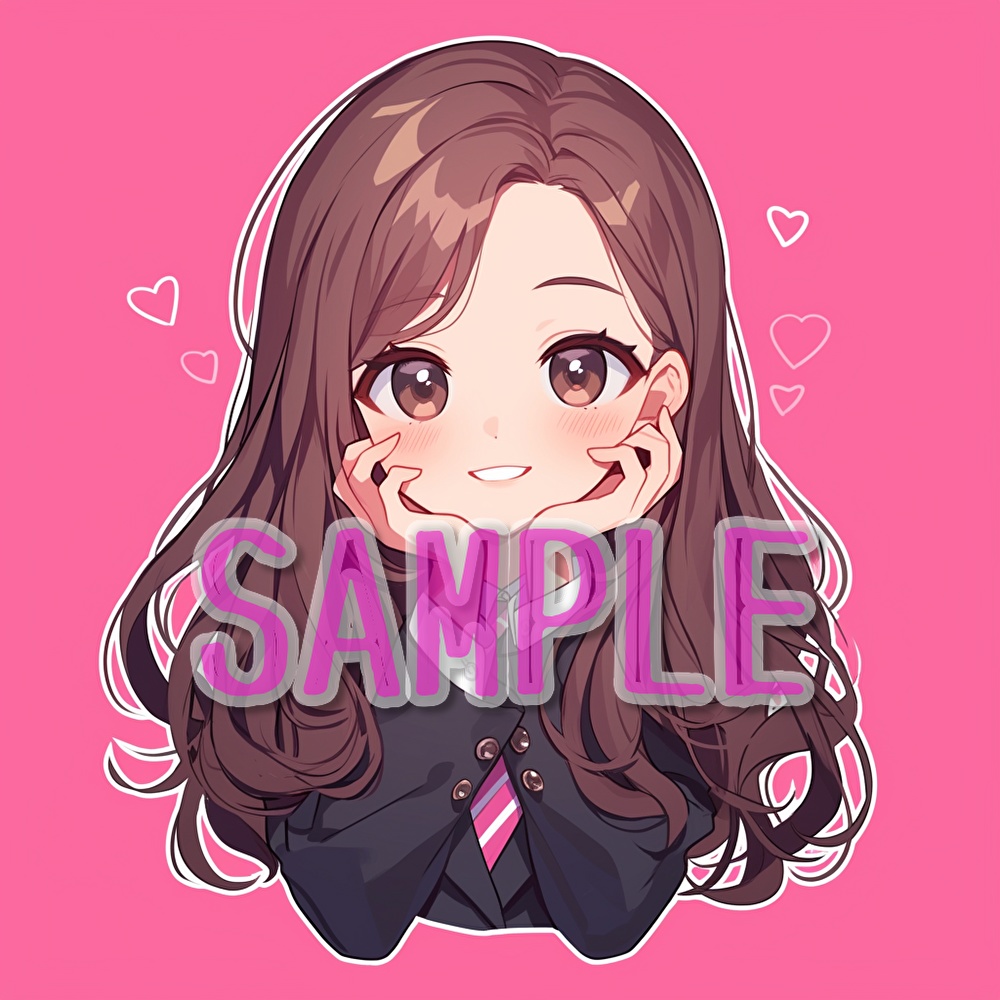 【支援者用】女子学生アイコン集【全20枚】【AI生成】