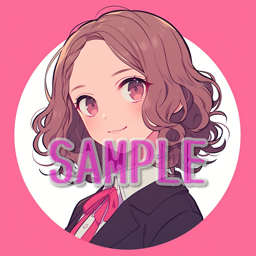 【支援者用】女子学生アイコン集【全20枚】【AI生成】