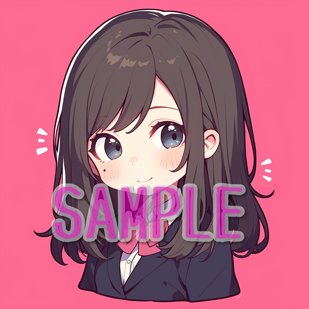 【支援者用】女子学生アイコン集【全20枚】【AI生成】