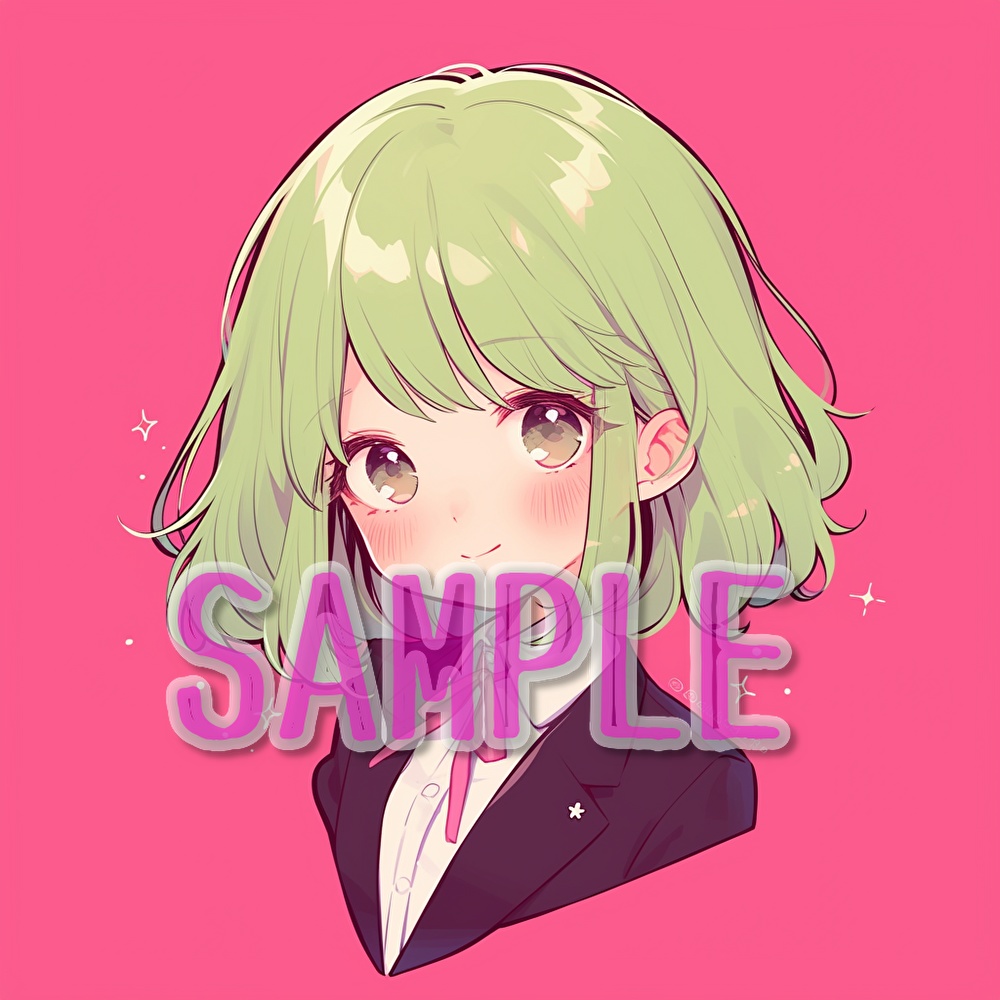 【支援者用】女子学生アイコン集【全20枚】【AI生成】