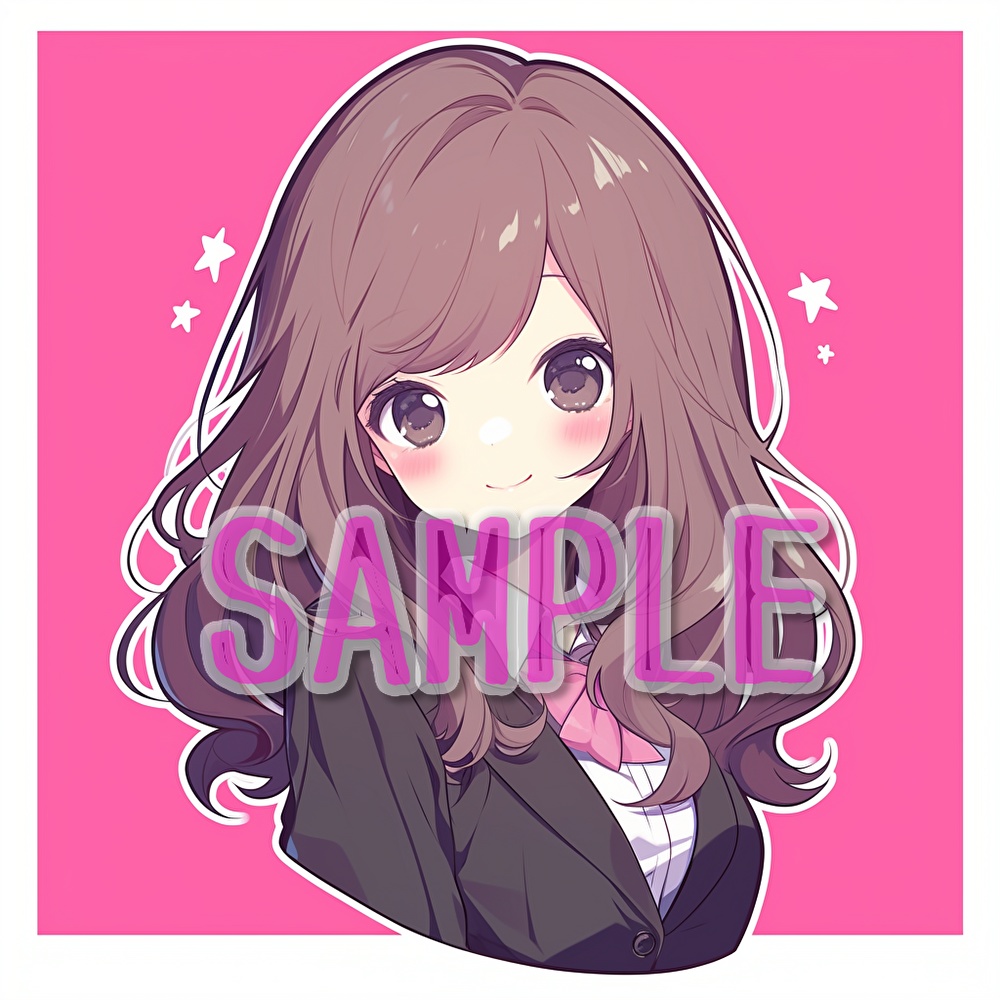 【支援者用】女子学生アイコン集【全20枚】【AI生成】